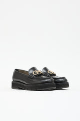 Ferragamo Leather Gancini Loafer