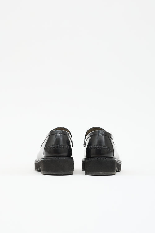 Ferragamo Leather Gancini Loafer