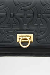 Ferragamo Leather Gancini Trifolio Bag
