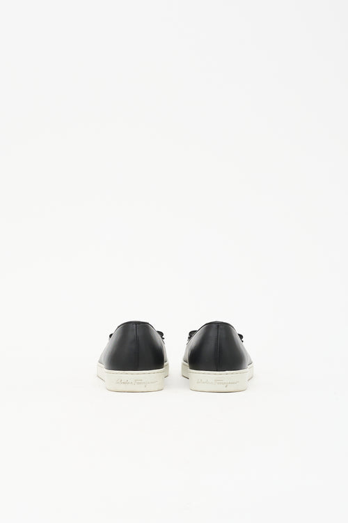 Ferragamo Leather Novello Sneaker Flat