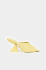 Ferragamo Leather Peep Toe Mule