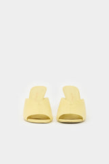 Ferragamo Leather Peep Toe Mule
