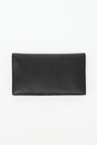 Ferragamo Leather Vara Bow Wallet On Chain