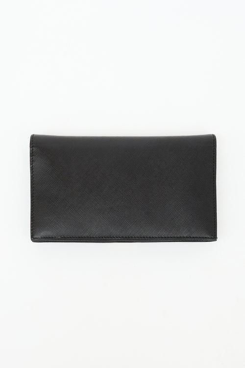 Ferragamo Leather Vara Bow Wallet On Chain