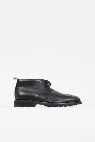 Ferragamo Leather Brogue Boot