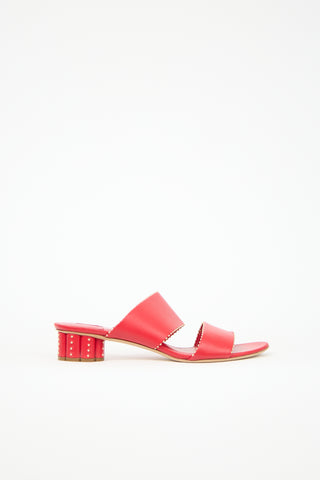 Ferragamo Leather Bunello Sandal
