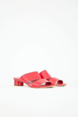 Ferragamo Leather Bunello Sandal
