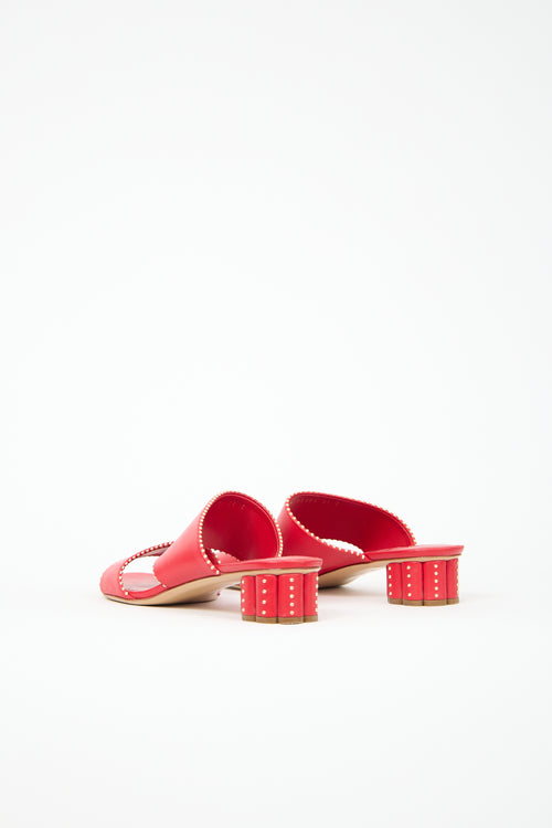 Ferragamo Leather Bunello Sandal