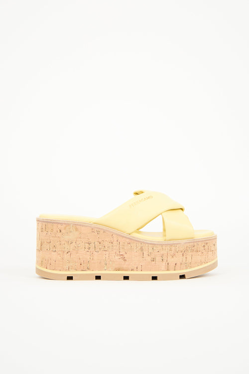 Ferragamo Leather Engracia Platform Sandal