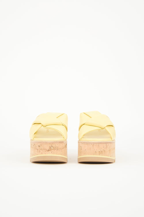 Ferragamo Leather Engracia Platform Sandal