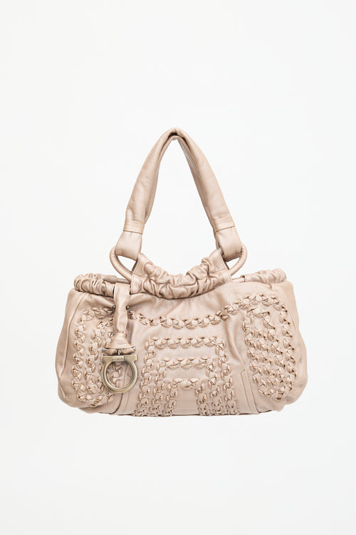 Ferragamo Leather Gancini Bag