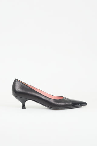 Ferragamo Leather Gancini Pump