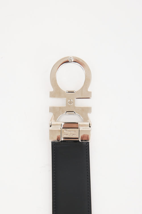 Ferragamo Leather Gancini Belt