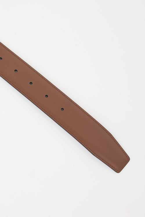 Ferragamo Leather Gancini Belt