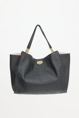 Ferragamo Leather Gancini Tote Bag