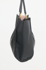 Ferragamo Leather Gancini Tote Bag