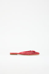 Ferragamo Leather Laser Cut Emile Mule