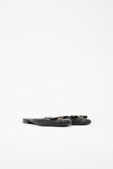 Ferragamo Leather Laser Cut Emile Mule