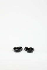 Ferragamo Leather Laser Cut Emile Mule