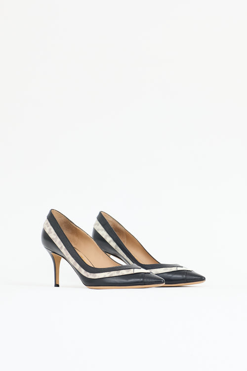 Ferragamo Leather Layered Pump