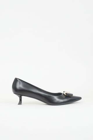 Ferragamo Leather New Vara Pump