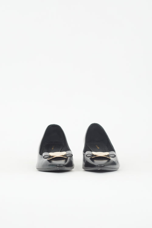 Ferragamo Leather New Vara Pump