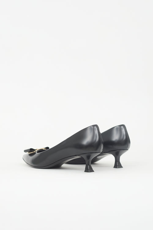 Ferragamo Leather New Vara Pump