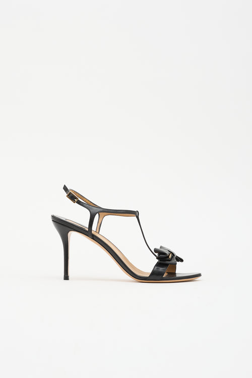 Ferragamo Leather Pavi Sandal