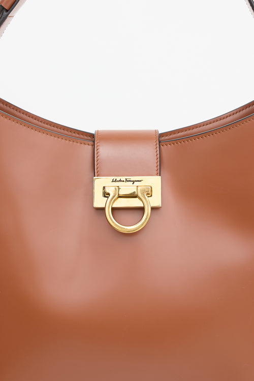 Ferragamo Leather Trifolio Bag