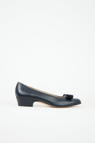 Ferragamo Leather Vara Pump