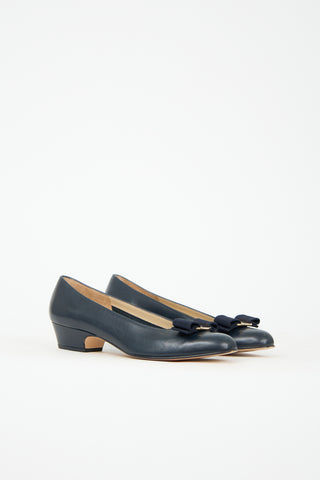 Ferragamo Leather Vara Pump