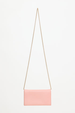 Ferragamo Leather Vara Bow Wallet On Chain