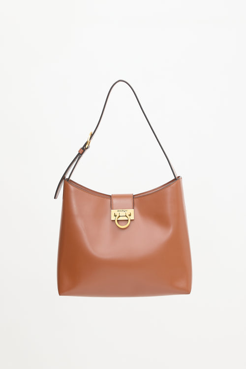 Ferragamo Leather Trifolio Bag