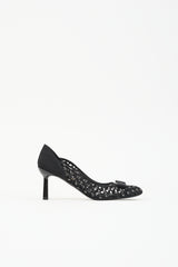 Ferragamo Macramé Vara Bow Pump