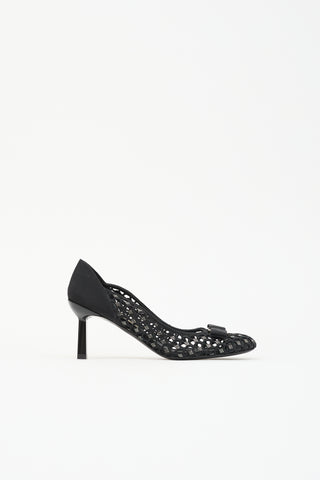 Ferragamo Macramé Vara Bow Pump