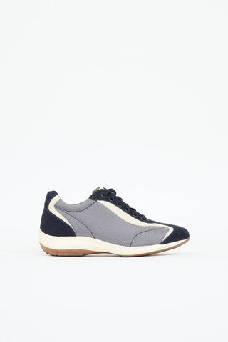 Ferragamo Suede Diana Sneaker