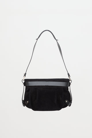 Ferragamo Nubuck & Leather Gancino Bag