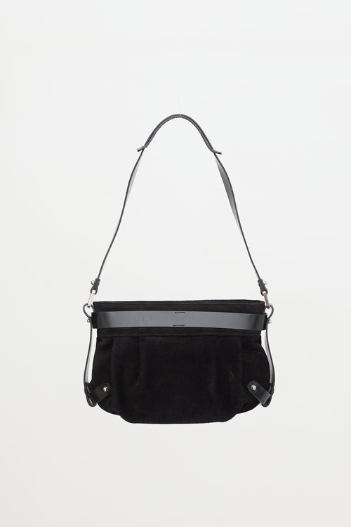 Ferragamo Nubuck & Leather Gancino Bag