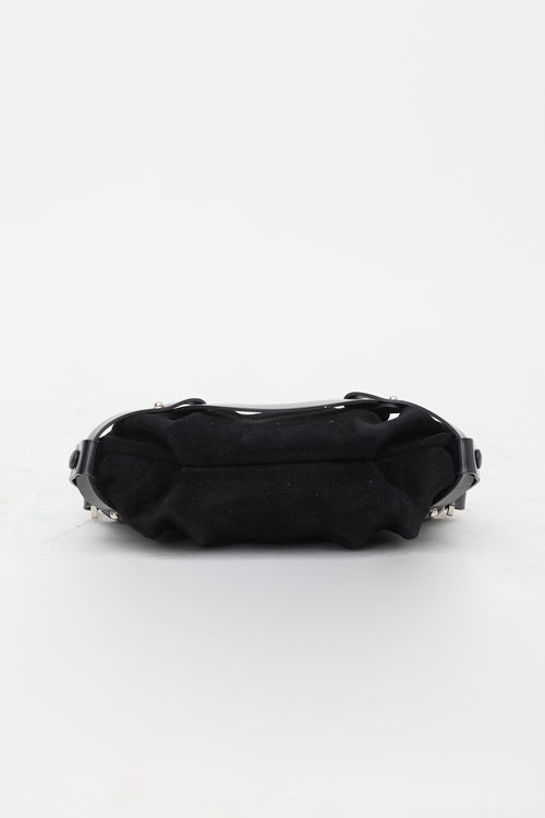 Ferragamo Nubuck & Leather Gancino Bag