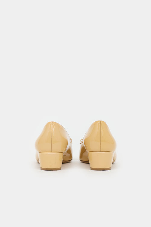 Ferragamo Patent Leather Bessie Pump