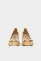 Ferragamo Patent Leather Bow  Pump