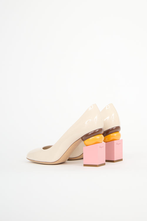 Ferragamo Patent Lilian Pump