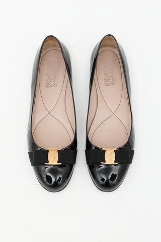 Ferragamo Patent Varina Flat