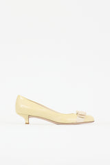 Ferragamo Patent Carla Bow Pump