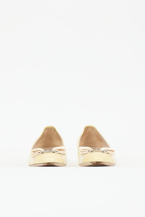Ferragamo Patent Carla Bow Pump