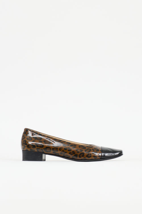 Ferragamo Patent Printed Pax Pump