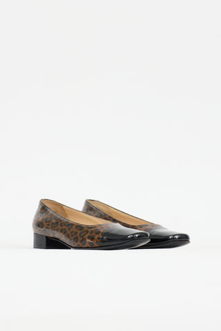 Ferragamo Patent Printed Pax Pump