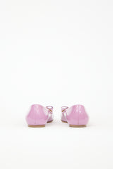 Ferragamo Patent Vara Bow Flat