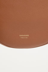 Ferragamo Pebbled Leather Shoulder Bag