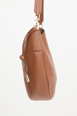 Ferragamo Pebbled Leather Shoulder Bag
